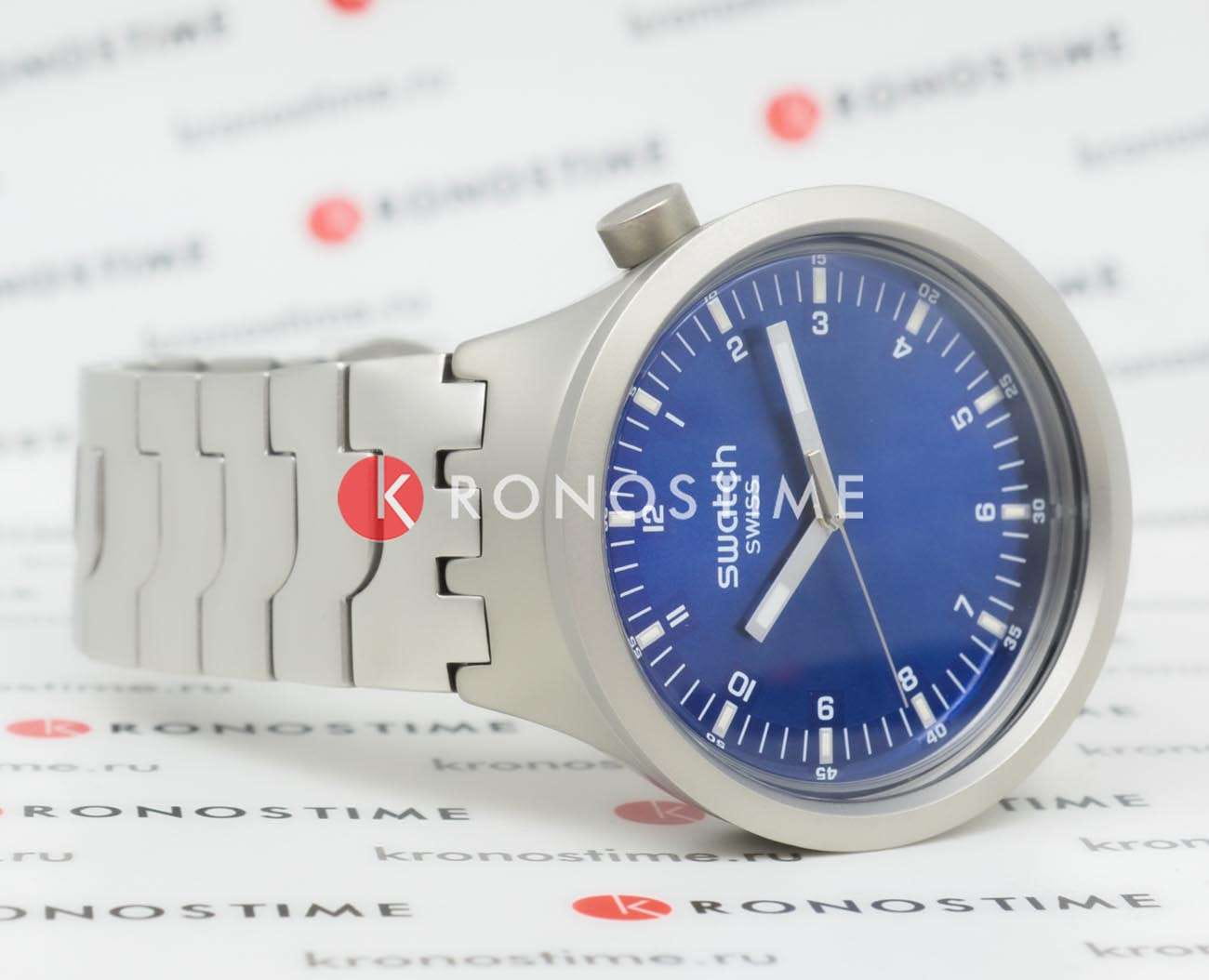 Swatch Swatch Big Bold Irony Standard SB07S102G мужские часы синий циферблат на запястье