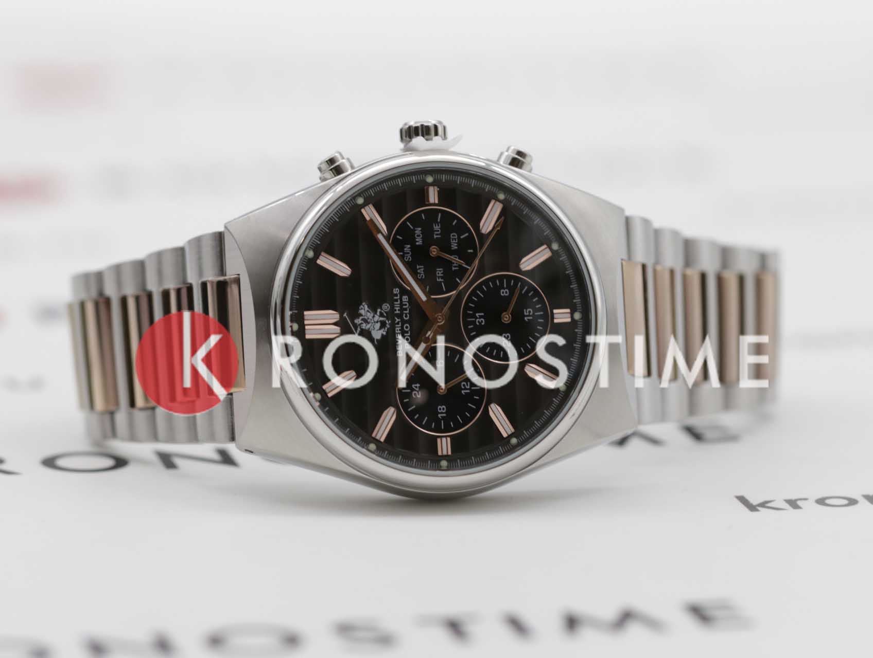 Beverly Hills Polo Club Beverly Hills Polo Club BP3744X.360,  сша мужские часы на браслете нержавеющая сталь с pvd-покрытием боковой вид