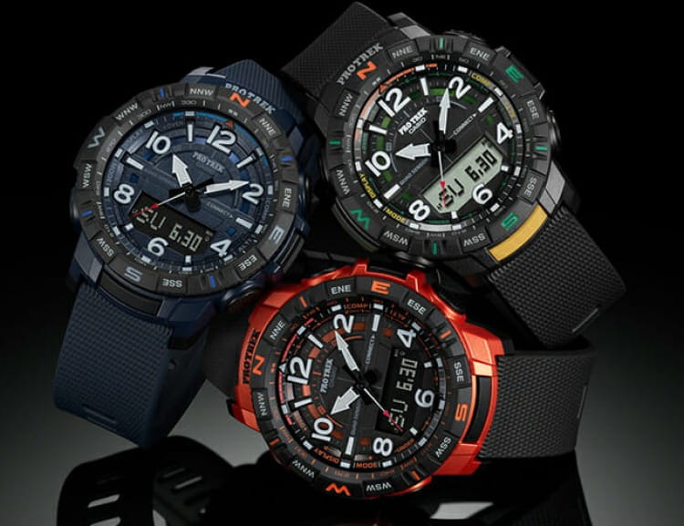 Casio Casio Pro Trek PRT-B50-4 PRT - задняя крышка пластик корпуса, япония часы