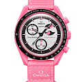 Часы Swatch x Omega Bioceramic Moonswatch Mission to The Pink Moonphase SO33P700