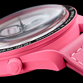 Часы Swatch x Omega Bioceramic Moonswatch Mission to The Pink Moonphase SO33P700 фото 5